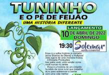 Nesse domingo, 10, no Hotel Solemar, lançamento do filme “Tuninho e o Pé de Feijão”