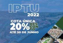 IPTU 2022: MUNIZ FERREIRA MANTÉM 20% DESCONTO PARA COTA ÚNICA