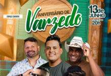 Daniel Vieira, Kart Love, Thiago Aquino, Luisinho (DNA de Vaqueiro) e DJ Ferrary nos 33 anos de emancipação de VARZEDO