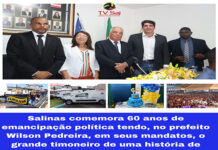 Salinas comemora 60 anos de emancipação política tendo, no prefeito Wilson Pedreira, em seus mandatos, o grande timoneiro de uma história de sucesso