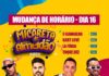 Mundança de horários na programação da 1a. noite do MIcaretão do Almeidão, nesse sábado, 16