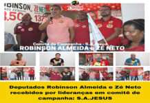 Deputados Robinson Almeida e Zé Neto recebidos por lideranças em comitê de campanha: S.A.JESUS