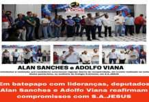 Em batepapo com lideranças, deputados Alan Sanches e Adolfo Viana reafirmam compromissos com S.A.JESUS