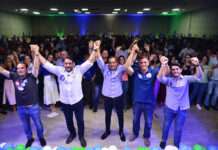Alan Sanches e Leur Lomanto Jr. selam parceria por Salvador com presença de Bruno Reis, Cacá Leão e Duda Sanches e assumem compromisso de união pela capital