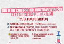 Prefeitura, através da Secretaria de Saúde (SMS), realizará dia D da Campanha Multivacinação e Contra a Poliomielite