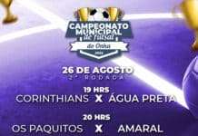 Segunda rodada do campeonato de Futsal do Onha, nessa 6a. feira, às 19h: MUNIZ FERREIRA