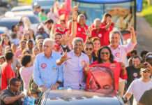 Prefeitos e lideranças do Baixo Sul reforçam apoio a Jerônimo em carreatas