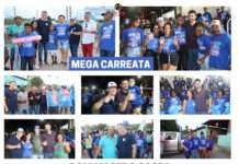 Candidatos de TOTE FRÓES recebidos com mega carreata, em D. M.COSTA