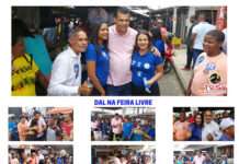 DAL, candidato a deputado federal, acompanhado de lideranças, recebido, nesse sábado, na feira livre de S.A.JESUS