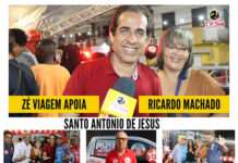 Ricardo Machado, ex-prefeito de S. Amaro, candidato a Dep. Estadual, PT, tem apoio de Zé Viagem e equipe, em SAJ