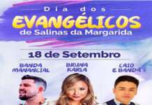 Prefeitura e Amiesan realizam marcha para Jesus, no dia dos Evangélicos, dia 18, SALINAS DA MARGARIDA