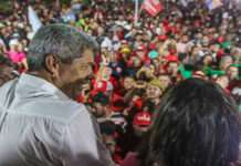 Em Camaçari, Jerônimo diz que seu governo será marcado por cuidado social