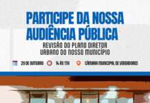 Prefeitura convoca população para audiência pública para Revisão do Plano Diretor de Desenvolvimento Urbano