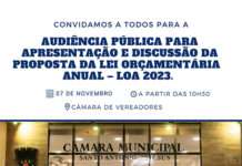Prefeitura informa à população acerca de audiência pública a ser realizada em 07 de novembro