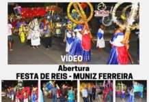 Desfile do Terno de Reis e atrações musicais, nessa 6a. feira, 06, na abertura das festividades, em MUNIZ FERREIRA