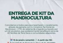 SSAB, em parceria com o CTR, faz entrega do sistema de irrigação a 40 famílias na Terra Seca: S.A.Jesus