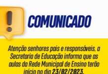 SAJ: Secretaria Municipal de Educação (SME) divulga data de início do ano letivo 2023