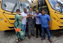 Prefeitura de Santo Antônio de Jesus, através da Secretaria de Educação (SME), recebeu mais dois ônibus escolares