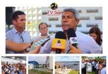 JAGUARIPE: Governador Jerônimo diz que receberá todos os prefeitos. Independente de cores partidárias, tem lado: o povo. Palanque, lá na frente