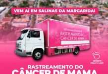 Rastreamento de câncer de mama, de 02 a 11 de fervereiro, em Salinas da Margarida