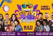 Grandes atrações no Carnafolia, em Salinas da Margarida, de 18 a 21.02.23
