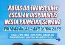 Prefeitura de Santo Antônio de Jesus divulga tabela oficial com rotas dos ônibus escolares