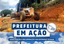 Prefeitura Municipal revitaliza estradas vicinais, em Muniz Ferreira