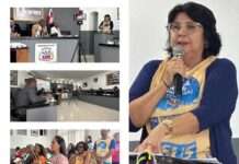 Dra. Célia Cavalcanti, Secretaria da Educação de Jaguaripe, fez explanação na Câmara de Vereadores