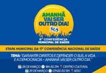Prefeitura, através da Secretaria de Saúde (SMS), convida a população para a 8ª Conferência Municipal de Saúde