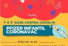 Muniz Ferreira terá mutirão de vacinação infantil contra covid nesta quinta-feira, 30