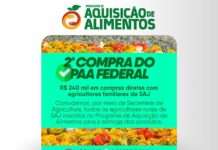 SAJ: Prefeitura, através da Secretaria de Agricultura (SEAGRI), realizará mais uma edição do PAA Federal