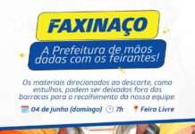Prefeitura realizará, no domingo (04), faxinaço na Feira Livre de Santo Antônio de Jesus