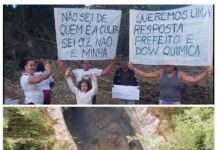 Moradores de Vera Cruz pedem providências ao prefeito Marcus Vinícius, no tocante ao buraco de Matarandiba