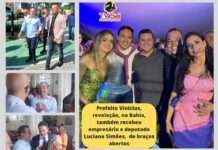 Recebido de forma entusiasta, empresário Nego prestigiou, nessa 2a. feira, os 61 anos de emancipação política de Vera Cruz