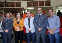 Prefeito Gileno e vice Vavá prestigiaram passagem de comando do Grupamento de Corpo de Bombeiros de Santo Antônio de Jesus