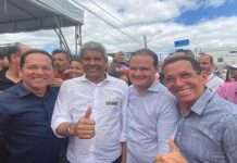 Prefeito Gileno reforçou pleitos inerentes a convênios protocolados, em visita do governador Jerônimo à Amargosa