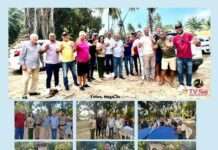 Nego, da Comercial Coroa, pré-candidato a prefeito de Vera Cruz, representado pelo irmão Marquinhos, na assinatura de doação do terreno para construção da nova sede do 23o. BPM na Ilha de Itaparica