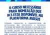 Prefeitura informa que curso necessário para nomeação dos Agentes Comunitários de Saúde, está disponível na plataforma AVASUS