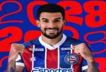 Bahia amplia contrato de Cauly e renova com o jogador até 2028