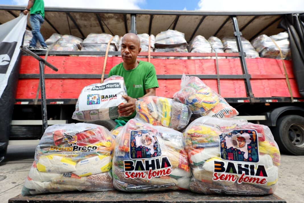 Bahia Sem Fome receberá 150 toneladas de alimentos doados pela Logo