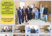 Mara, presidente da Câmara de Vereadores, na abertura dos trabalhos legislativos, fala da reforma da Câmara