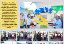 Prefeito Wilson mostra porque a educação é encarada como prioridade, ao inaugurar escola em Conceição: Salinas da Margarida