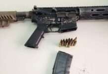 PM apreende fuzil em Vera Cruz com dupla