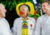 Cacique Raoni recebe honraria de Macron e pede demarcações a Lula Cacique Raoni recebe honraria de Macron e pede demarcações a Lula