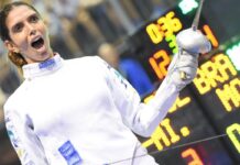Nahalie Moellhausen carimba 1ª vaga da esgrima do Brasil em Paris 2024 Nahalie Moellhausen carimba 1ª vaga da esgrima do Brasil em Paris 2024