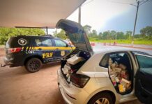 PRF apreende carga de eletrônicos em Água Clara (MS) — Polícia Rodoviária Federal PRF apreende carga de eletrônicos em Água Clara (MS)