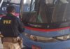 Passageiro de ônibus interestadual é preso pela PRF por falsidade ideológica, em Tianguá (CE) — Polícia Rodoviária Federal ônibus.jpg
