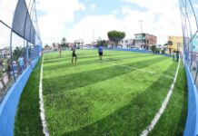 Prefeitura inaugura campo com grama sintética no Rio Sena e chega a 36 entregues desde 2021 – Secretaria de Comunicação Prefeitura inaugura campo com grama sintética no Rio Sena e chega a 36 entregues desde 2021 – Secretaria de Comunicação