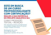 SAJ: Prefeitura, através da Secretaria de Assistência Social (SMAS), está oferecendo cursos profissionalizantes – Prefeitura de Santo Antônio de Jesus – BA SAJ: Prefeitura, através da Secretaria de Assistência Social (SMAS), está oferecendo cursos profissionalizantes – Prefeitura de Santo Antônio de Jesus - BA