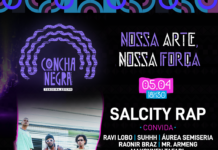 Show SALCITY RAP reúne artistas da cena rap de Salvador no projeto Concha Negra Logo